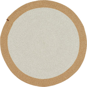 Tapis rond effet jute : LIM4503BEI - Nazar rugs