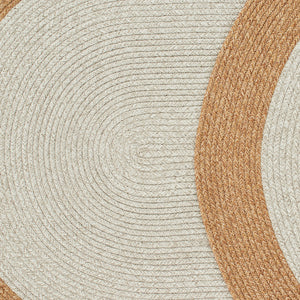 Tapis oval effet jute : LIM4503BEI - Nazar rugs