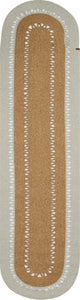 Tapis ovale aspect toile de jute : LIM4503GRI - Nazar rugs