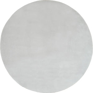 Tapis doux gris rond : LOF300GRI - Nazar rugs