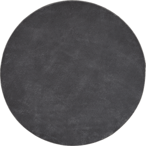 Tapis doux anthracite rond : LOF300ANT - Nazar rugs