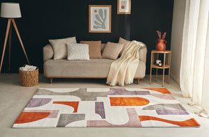 Tapis géométrique multicolore : MEM564MUL - Nazar rugs
