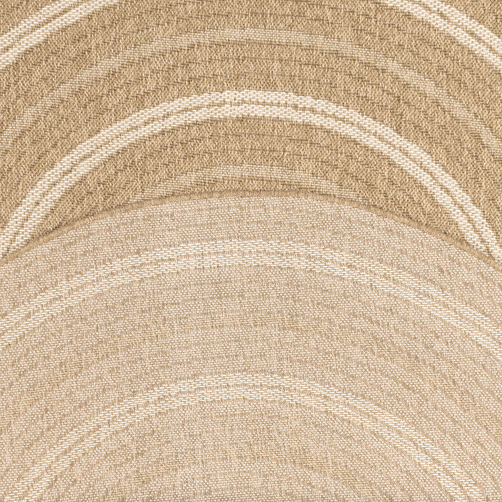 Tapis aspect Jute Nature motifs blancs ronds : NAT8863BLA - Nazar rugs