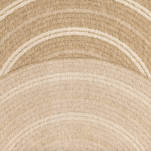 Tapis aspect Jute Nature motifs blancs ronds : NAT8863BLA - Nazar rugs