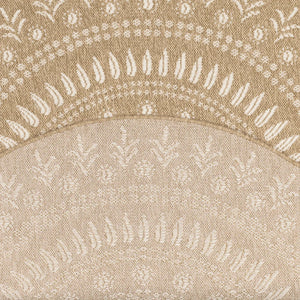 Tapis effet jute naturel à motifs orientaux blancs ronds : NAT8874BLA - Nazar rugs