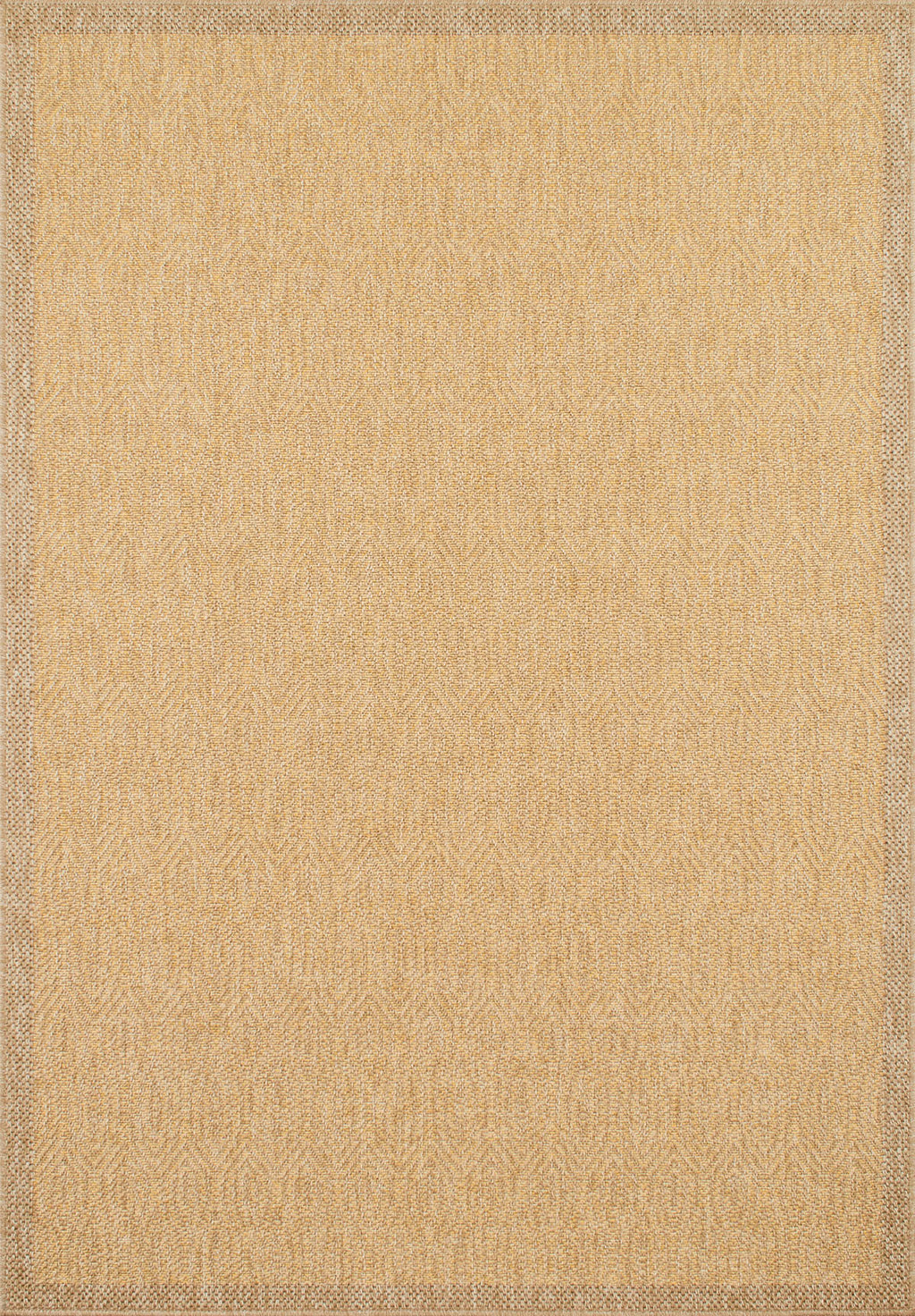 Tapis de salon d'intérieur et d'extérieur - aspect  jute jaune : NAT8877JAU - Nazar rugs