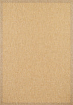 Tapis de salon d'intérieur et d'extérieur - aspect  jute jaune : NAT8877JAU - Nazar rugs