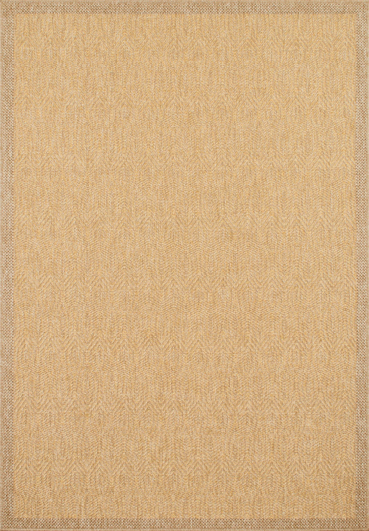 Tapis de salon d'intérieur et d'extérieur - aspect  jute jaune : NAT8877JAU - Nazar rugs