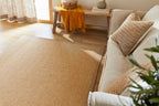 Tapis de salon d'intérieur et d'extérieur - aspect  jute jaune : NAT8877JAU - Nazar rugs