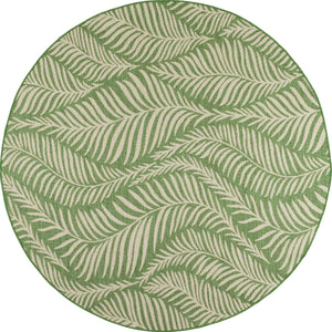 Tapis feuilles de palmiers vert : SAM1213VER
