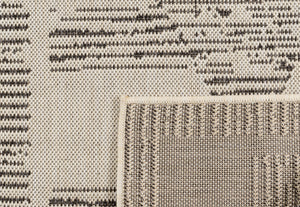​Tapis extérieur rond avec motif géométrique : SAM1217GRI - Nazar rugs   
