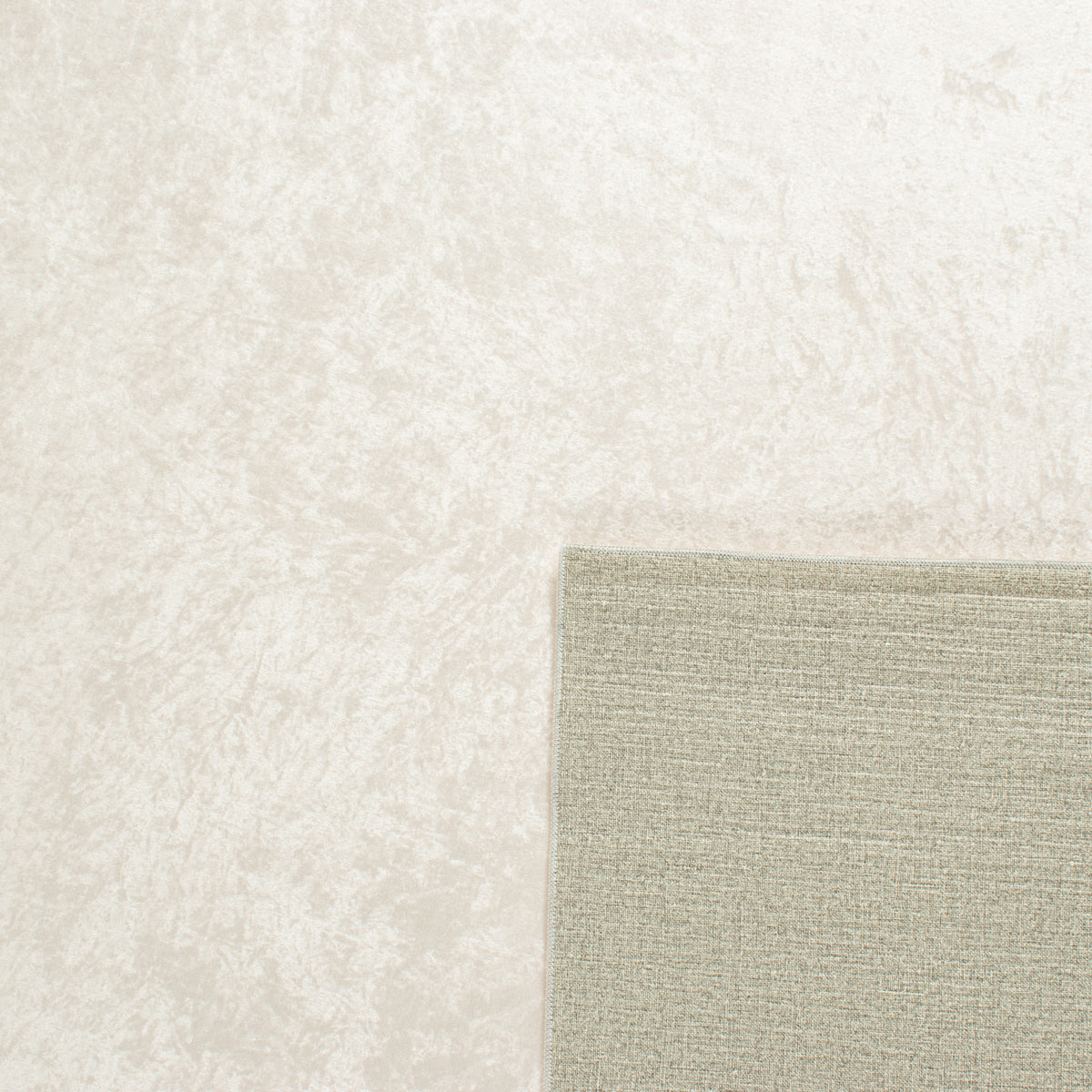 Tapis de salon lavable en machine motif uni beige : STA800BEI - Nazar rugs