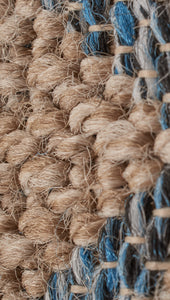Tapis géométrique style jute : TUL9041BLE