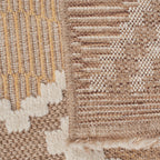TULUM - tapis de salon - intérieur et extérieur jaune - aspect jute  motifs géométriques  : TUL9041JAU - Nazar rugs