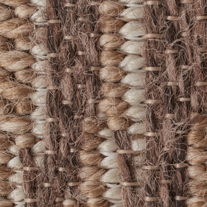TULUM - tapis de salon - intérieur et extérieur marron - aspect jute  motifs géométriques : TUL9048MAR