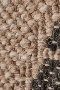 TULUM - tapis de salon - intérieur et extérieur noir - aspect jute motifs feuilles tropicales : TUL9062NOI - Nazar rugs