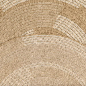 Tapis Géométrique aspect Jute Rond Blanc Nazar rugs