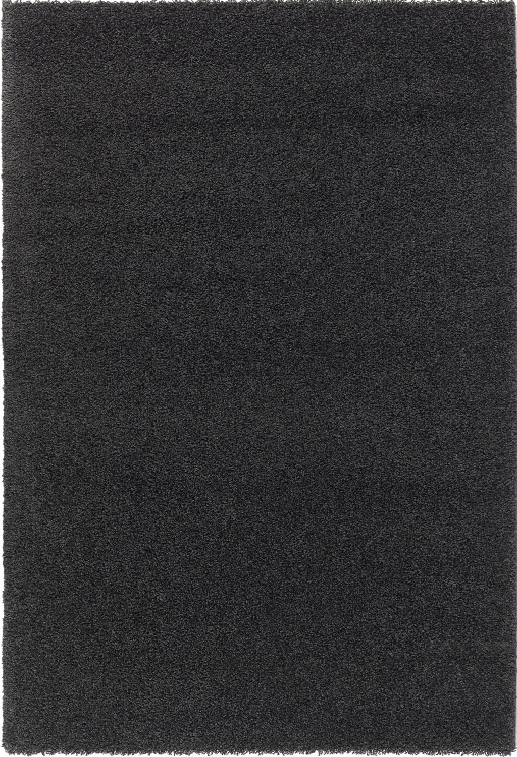Tapis Shaggy uni noir Nazar rugs