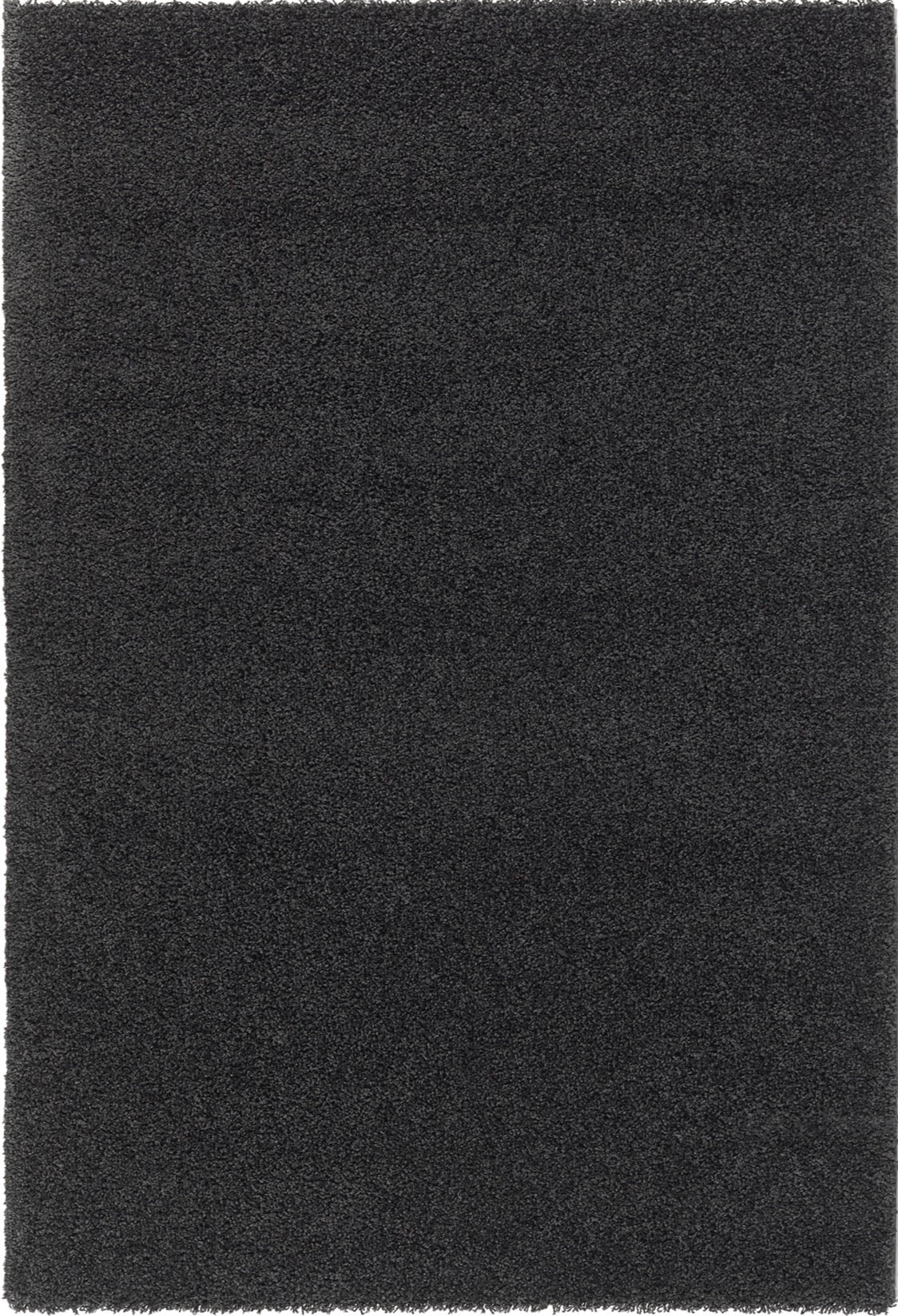 Tapis Shaggy uni noir Nazar rugs