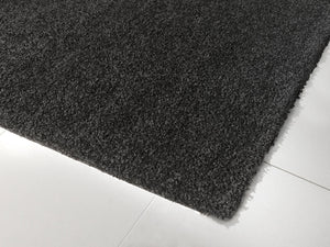 Tapis Shaggy uni noir Nazar rugs