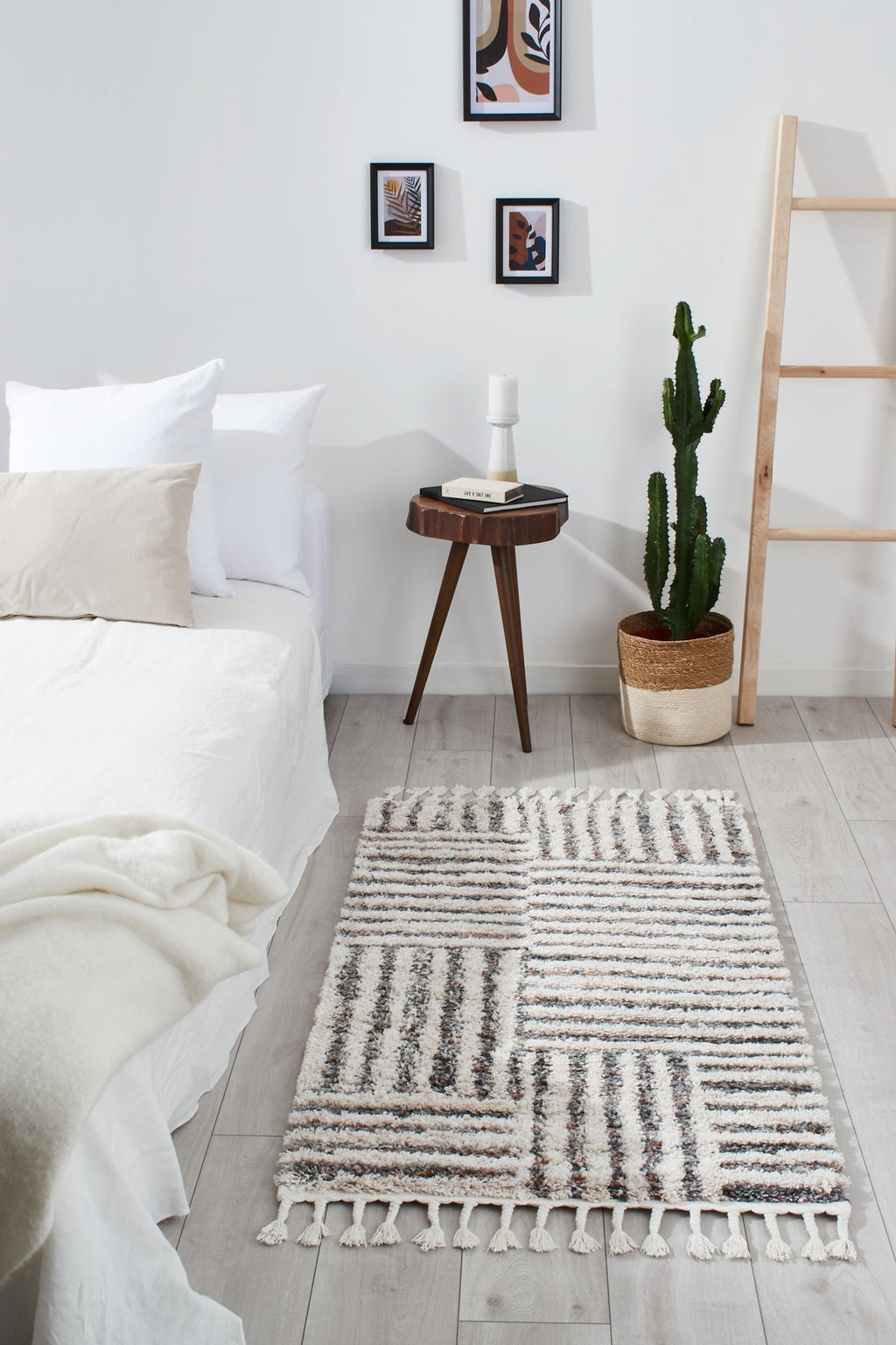Tapis à poils longs aspect laineux Nazar rugs