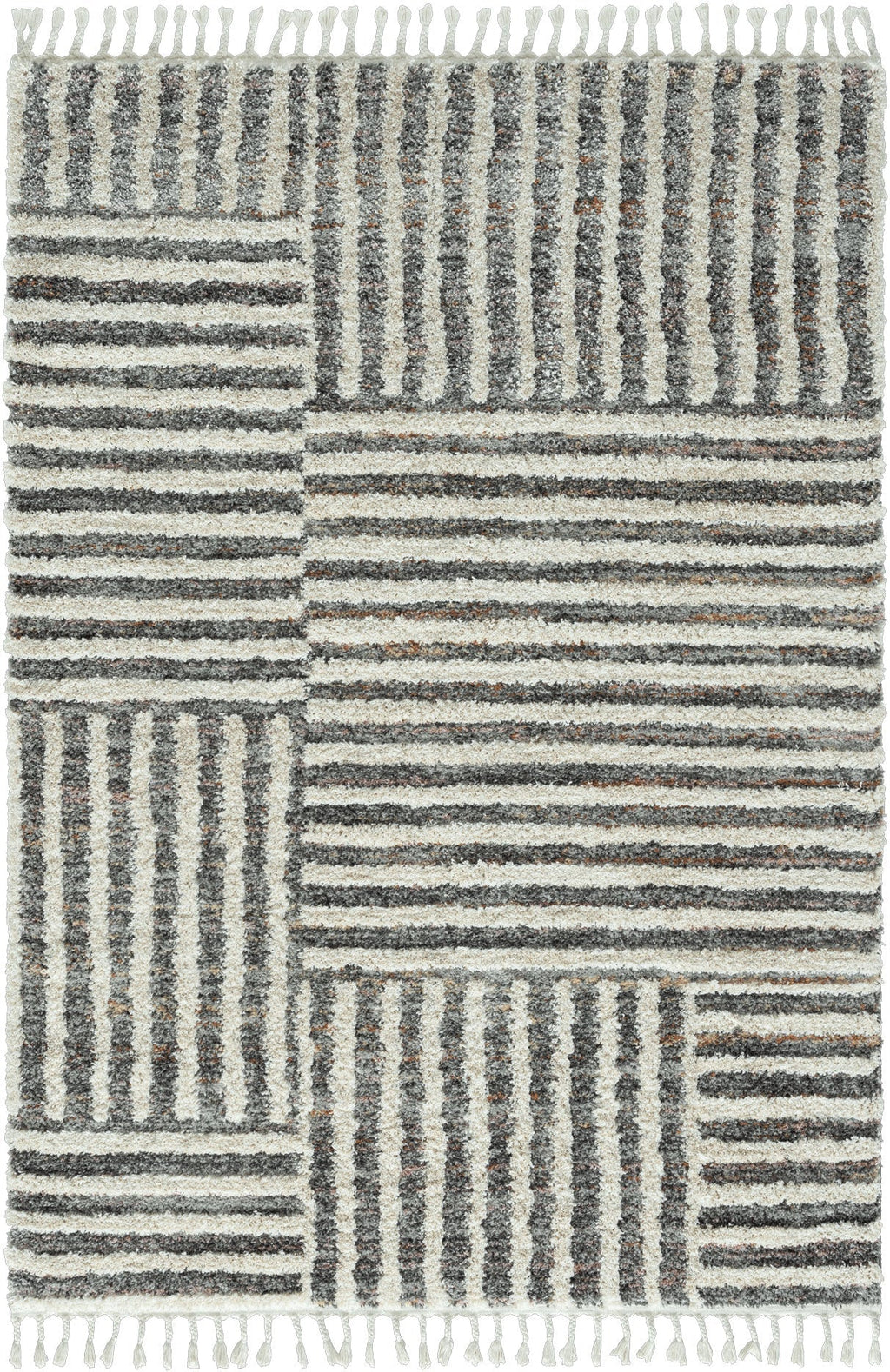 Tapis à poils longs aspect laineux Nazar rugs