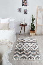 Tapis à poils longs avec franges Nazar rugs