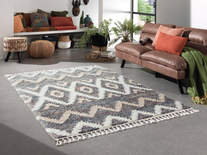 Tapis à poils longs avec franges Nazar rugs