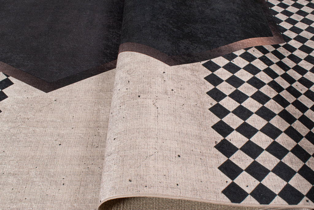 Tapis abstrait motifs géométriques Nazar rugs