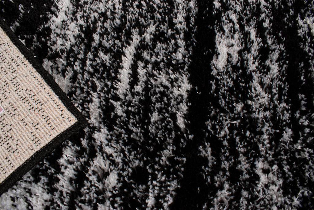 Tapis abstrait, style moderne noir Nazar rugs