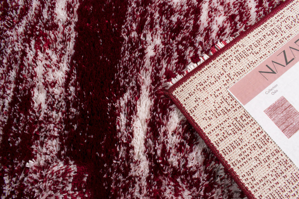 Types Rouge Tapis moderne motif abstrait rouge – Nazar rugs