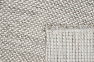 Tapis aspect laine gris uni Nazar rugs