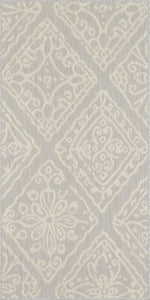 Tapis avec ornement floral gris Nazar rugs