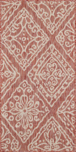 Tapis avec ornement floral rouge Nazar rugs