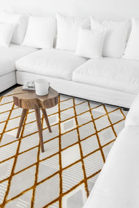 Tapis beige et doré Nazar rugs