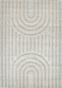 Tapis beige motif arc Nazar rugs