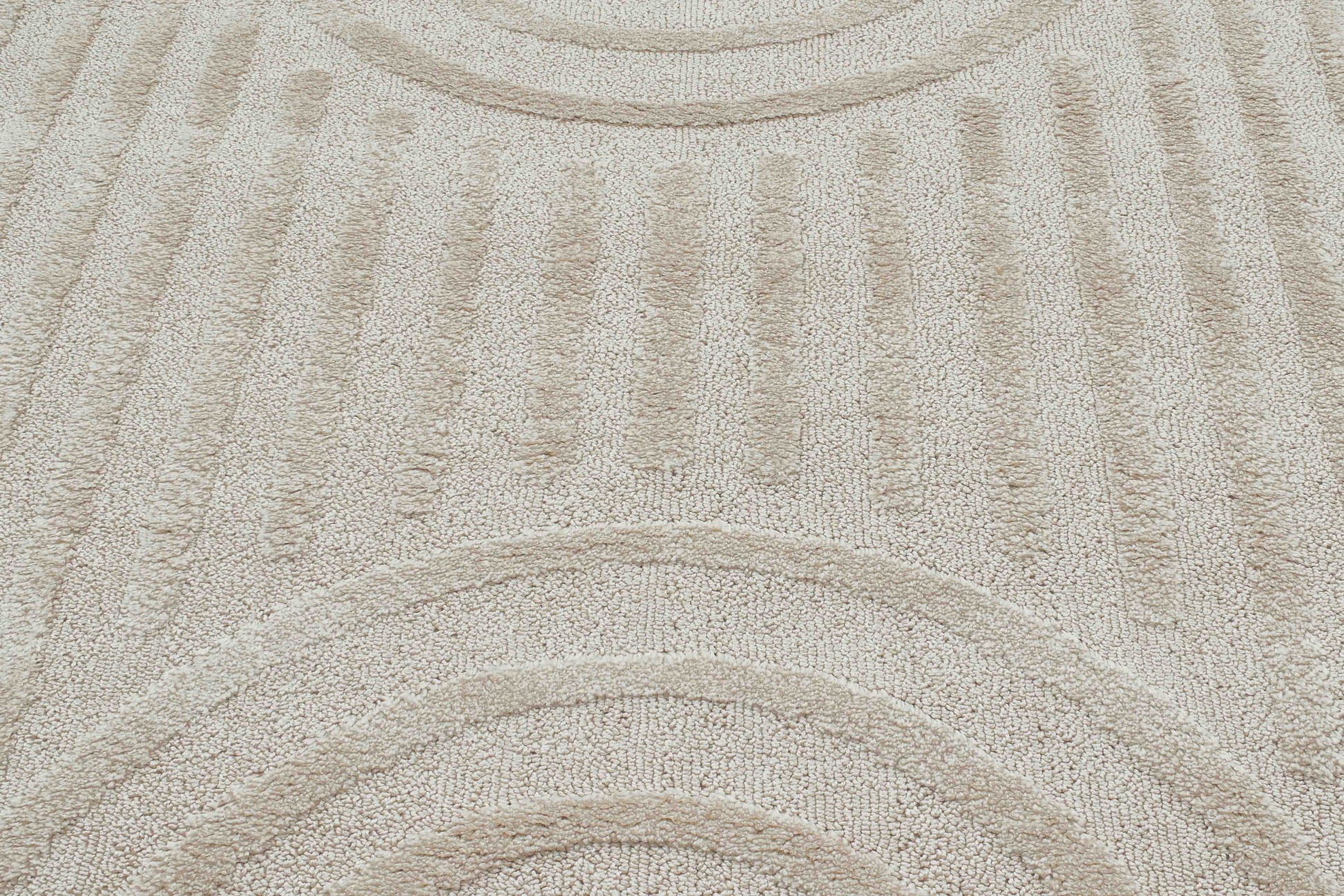 Tapis beige motif arc Nazar rugs