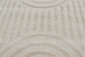 Tapis beige motif arc Nazar rugs