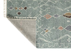 Tapis berbère bleu motifs losanges Nazar rugs