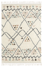 Tapis berbère en laine crème Nazar rugs