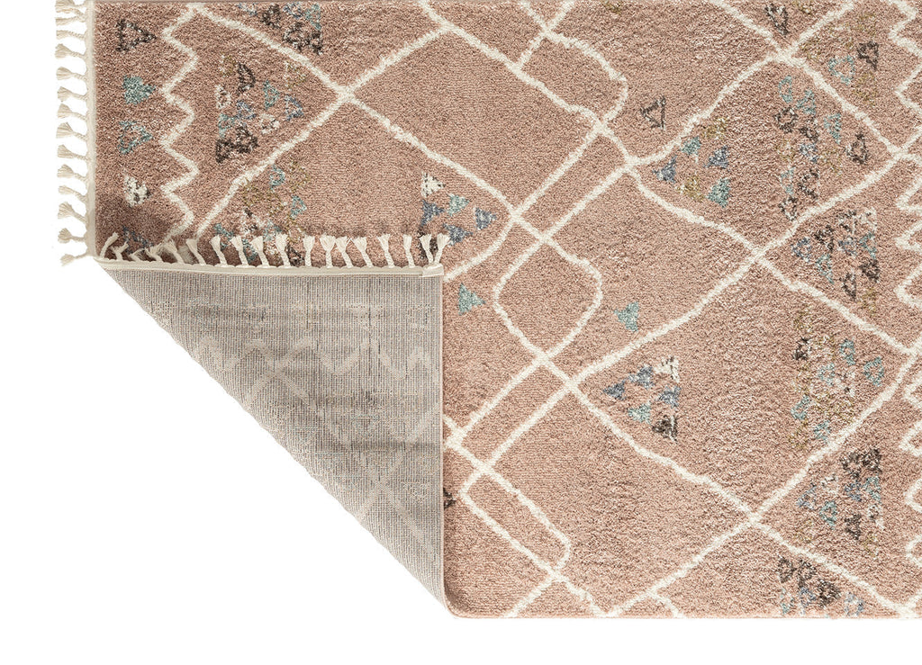 Tapis berbère en laine rose Nazar rugs