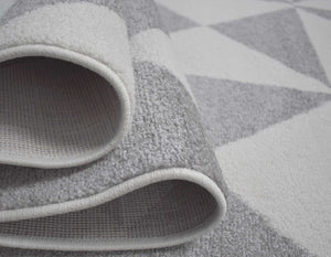 Tapis bleu et gris Nazar rugs
