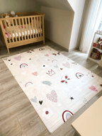 Tapis coeur rose Nazar rugs