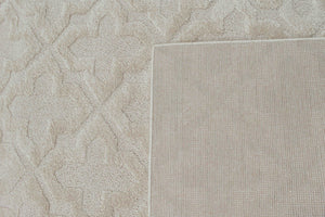 Tapis salon motif en relief crème - 160x230 cm HARMONIE