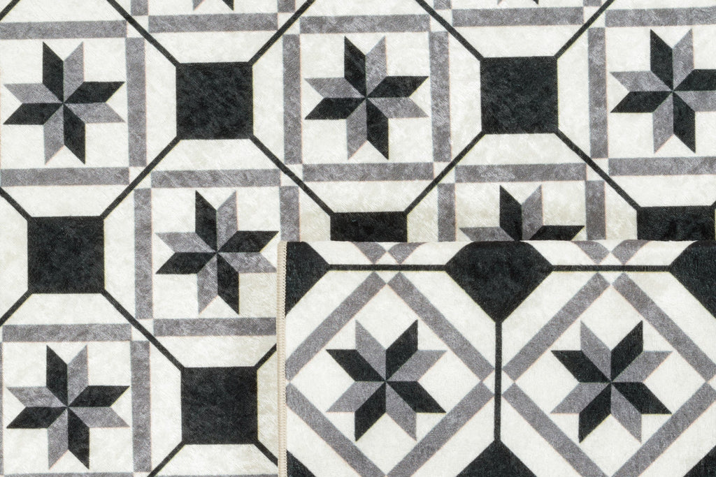 Tapis cuisine carreaux de ciment Nazar rugs