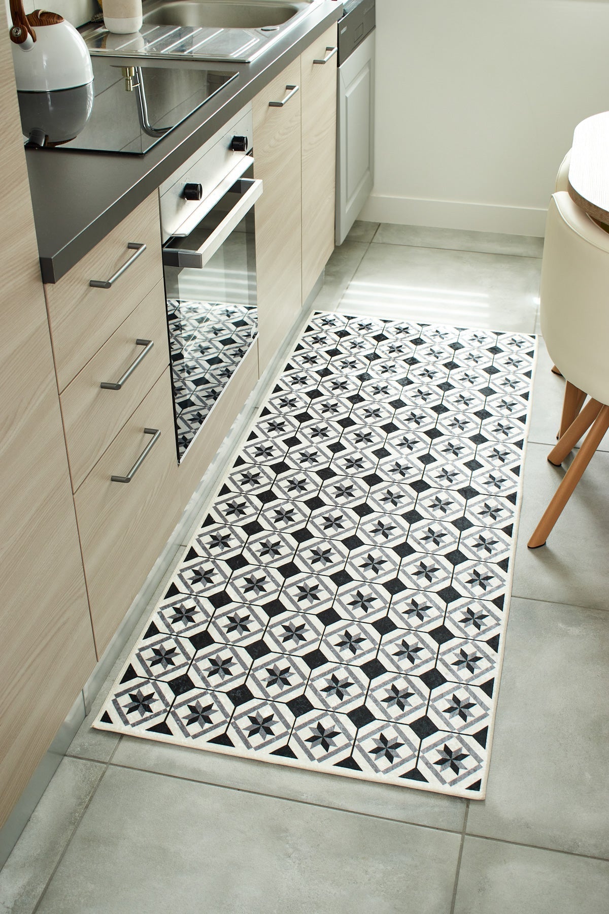 Tapis cuisine carreaux de ciment Nazar rugs