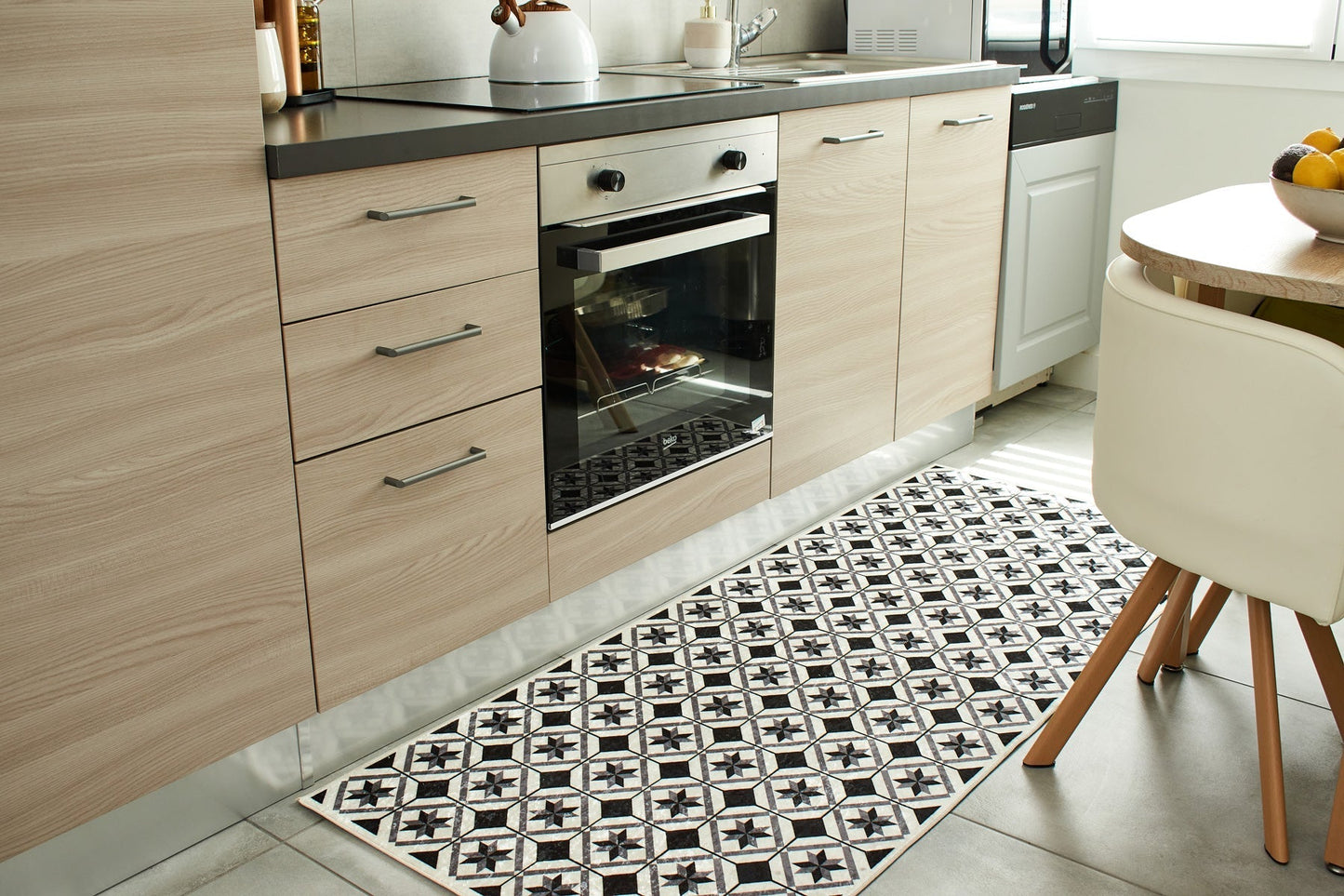 Tapis cuisine carreaux de ciment Nazar rugs