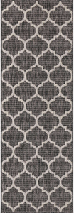 Tapis d'extérieur anthracite et blanc Nazar rugs