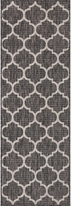 Tapis d'extérieur anthracite et blanc : MOA634ANT - Nazar rugs