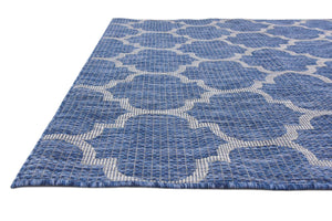 Tapis d'extérieur bleu et blanc Nazar rugs